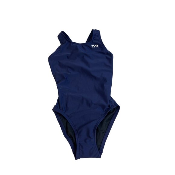 TYR Womens Navy Maxfit Swimsuit Size 22 Chlorine Resistant UPF 50+ Recycled Mate - Picture 1 of 7